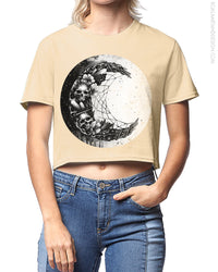 Moon Dream Catcher Crop Top Shirt