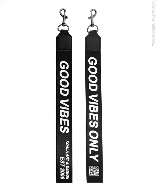 Good Vibes Only Strap Wrist Lanyard