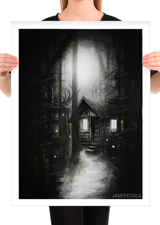 Cabin In The Woods Print