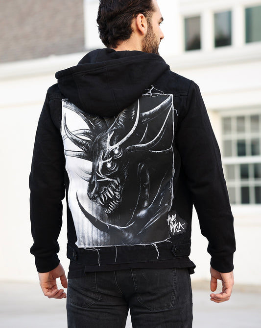 Dream Eater Denim Hoodie Jacket (made to order)