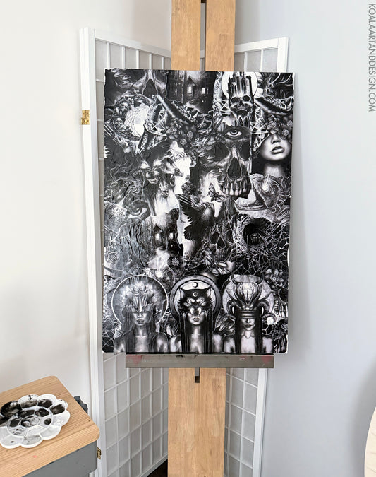 Nightmare Series Collage Canvas