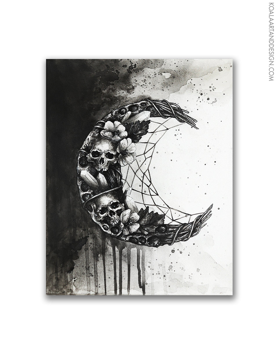 Moon Dream Catcher Print