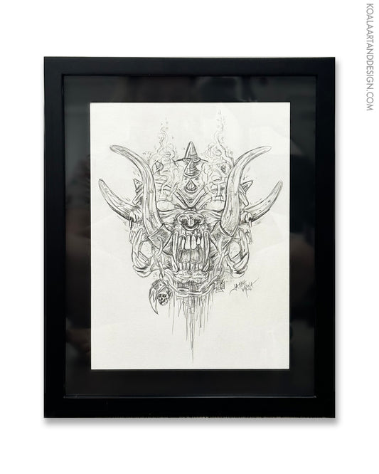 Original Smoking Sketch Drawing