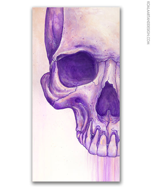 Purple Skull Print
