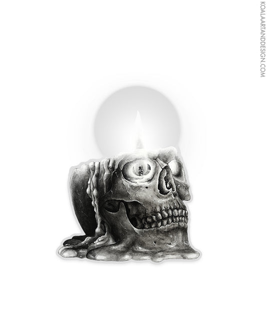 Burn Out Candle Sticker