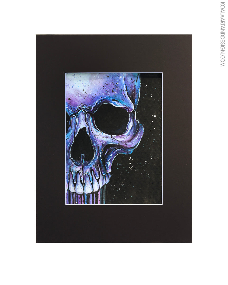 Original Oblivion Purple Skull Painting