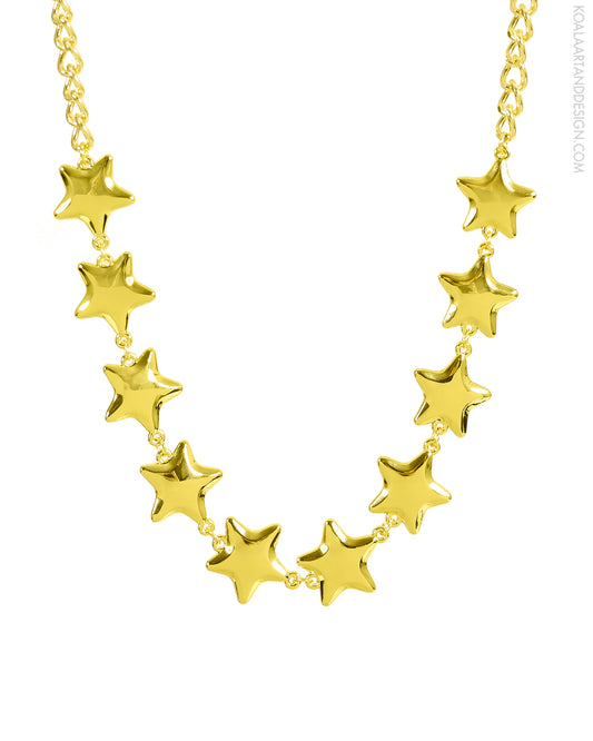 Stellar Star Necklace Gold
