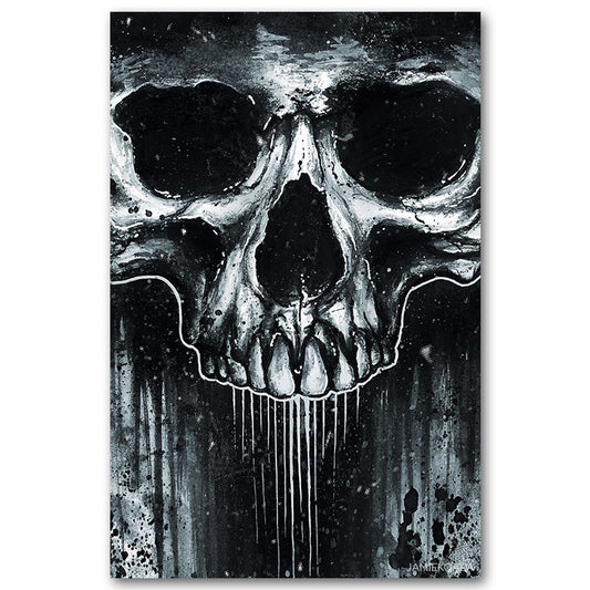 Ink Skull Print