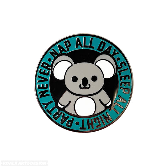 Teal Nap All Day Pin