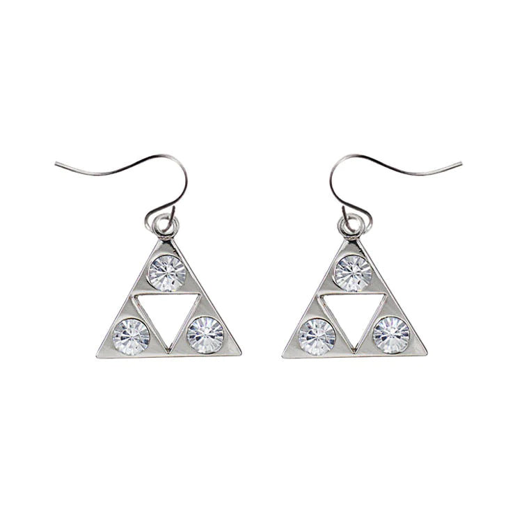 Tri-Crystal Earrings