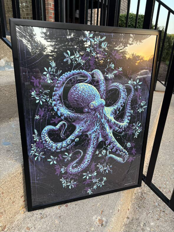 @sircharles.eclecticgeek wearing Moonlit Octopus