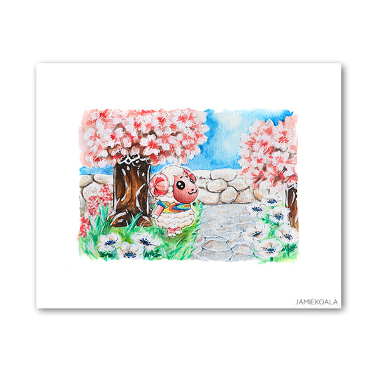 Animal Crossing Sheep Print