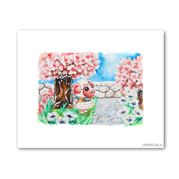 Animal Crossing Sheep Print
