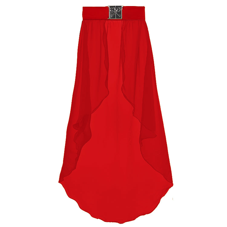 Cherry Red Waist Cape Belt