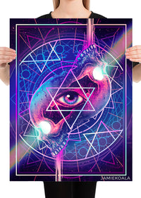 LIMITED EDITION Divergence Print Eclipse Merkaba Variant