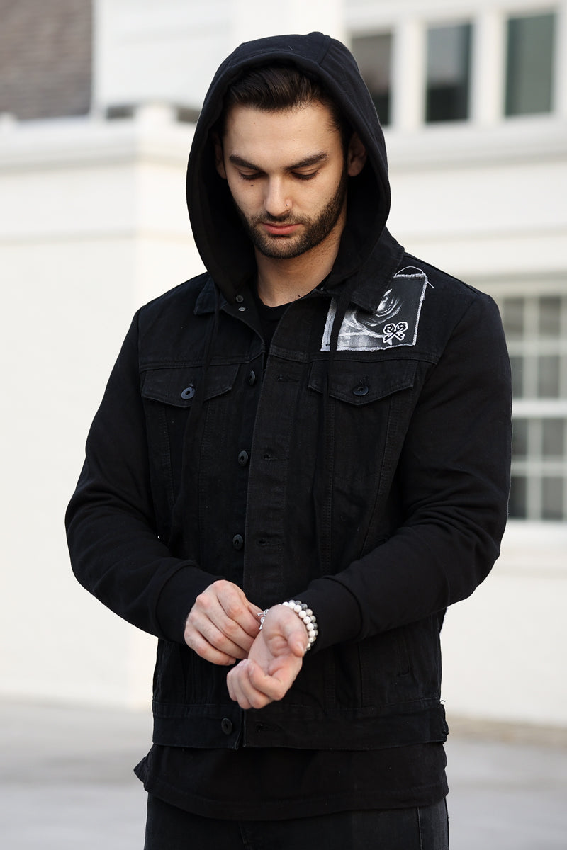 Dream Eater Denim Hoodie Jacket (made to order)