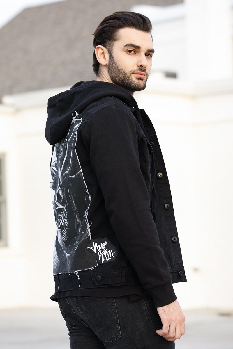 Dream Eater Denim Hoodie Jacket (made to order)