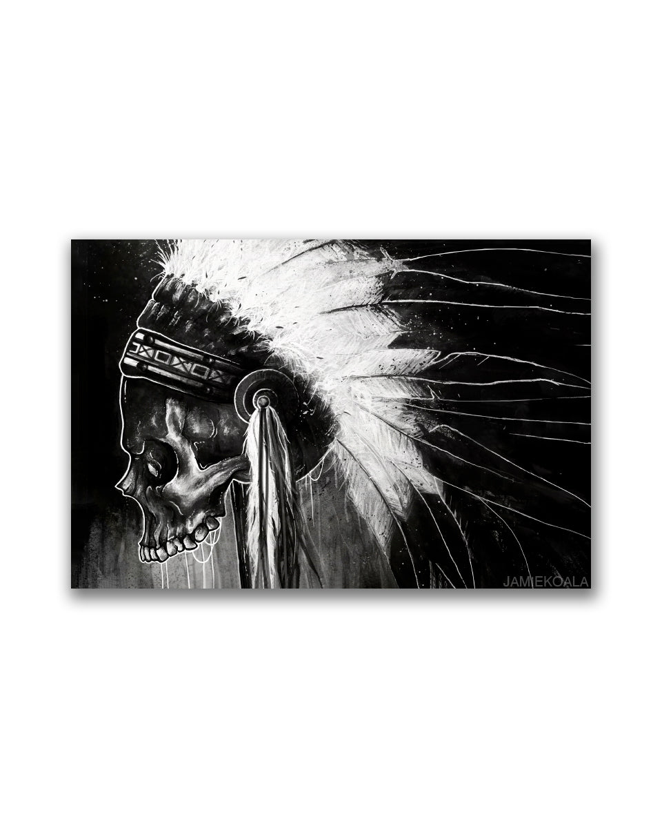 Haunted Spirit Skull Print