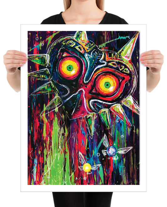 Masked Abstract Print LIME VARIANT AP