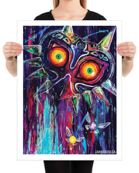 LIMITED EDITION Masked Abstract Print AQUA VARIANT 2ND EDITION