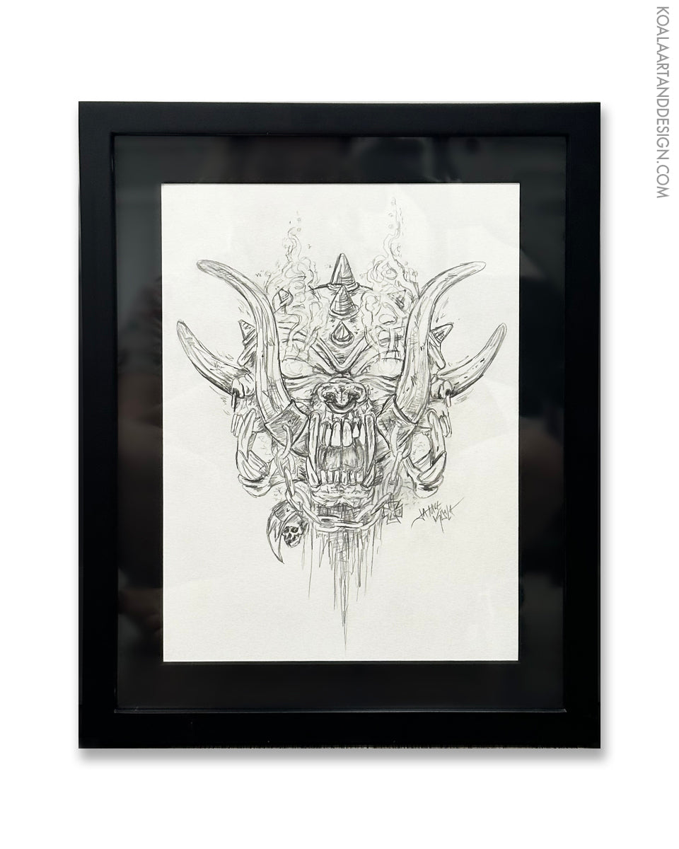 Original Smoking Sketch Drawing
