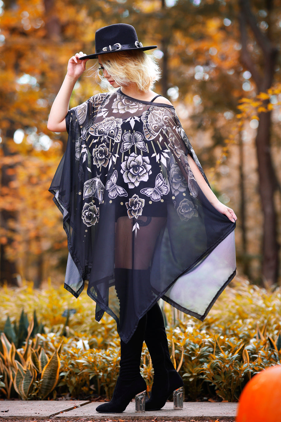 Mystify Mesh Poncho