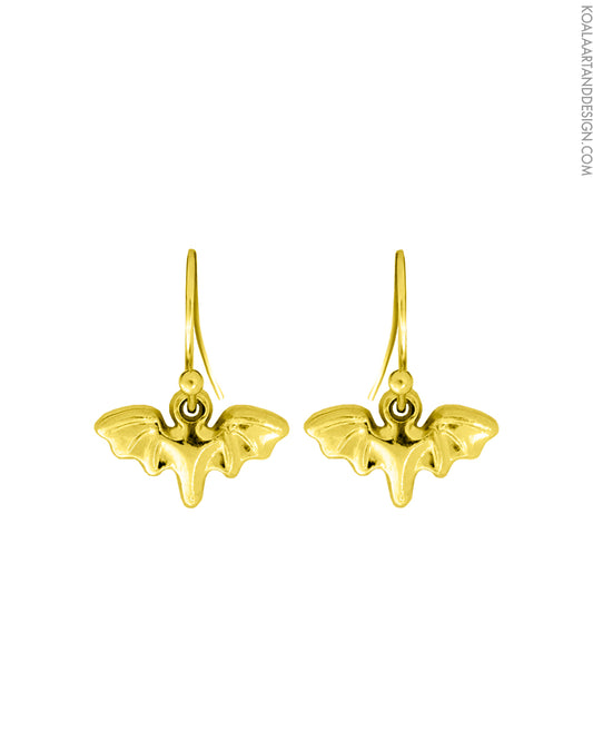 Nocturne Bat Mini Earrings Gold
