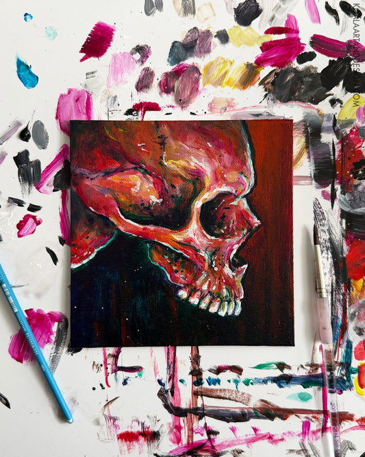Original Rest Skull Painting