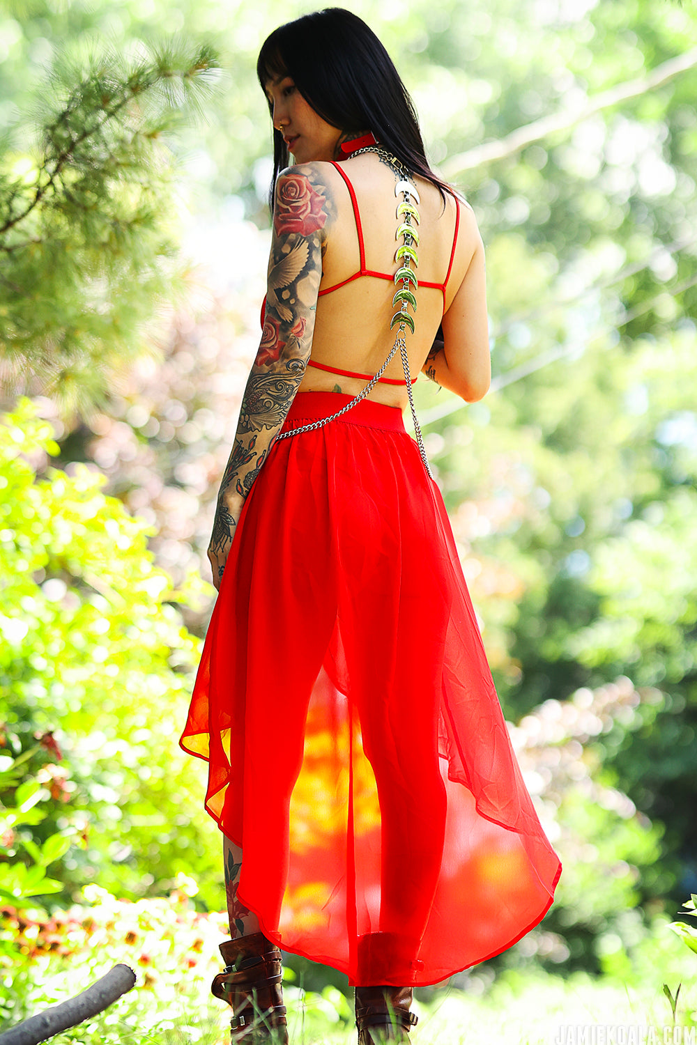Cherry Red Waist Cape Belt Koala Art & Design Cherry Red Waist Cape Belt Koala Art & Design