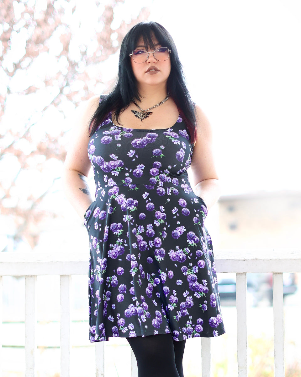 skull skater dress Plus Size - Betsey Johnson Black Skull & Bones Ponte Mini Skater Dress