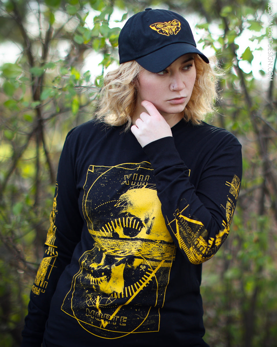 Gold Astral Moth Dad Hat