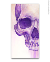 Purple Skull Original Painting