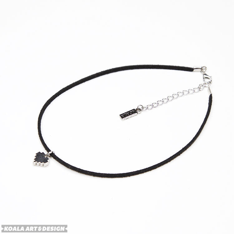 8bit Heart Choker Necklace