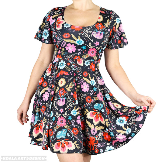 Flower Buddies Flutter Sleeve Dress