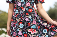 Flower Buddies Flutter Sleeve Dress