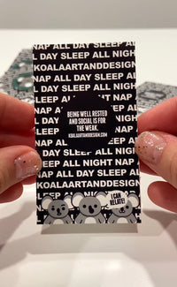 Orange Nap All Day Pin