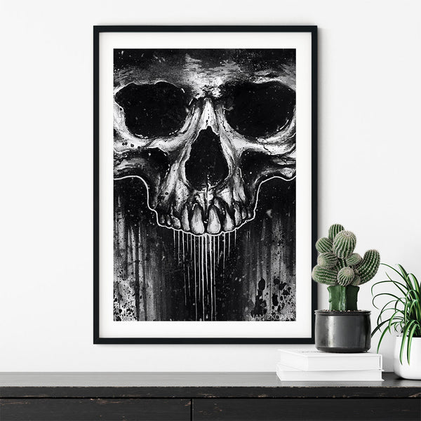 Ink Skull Print