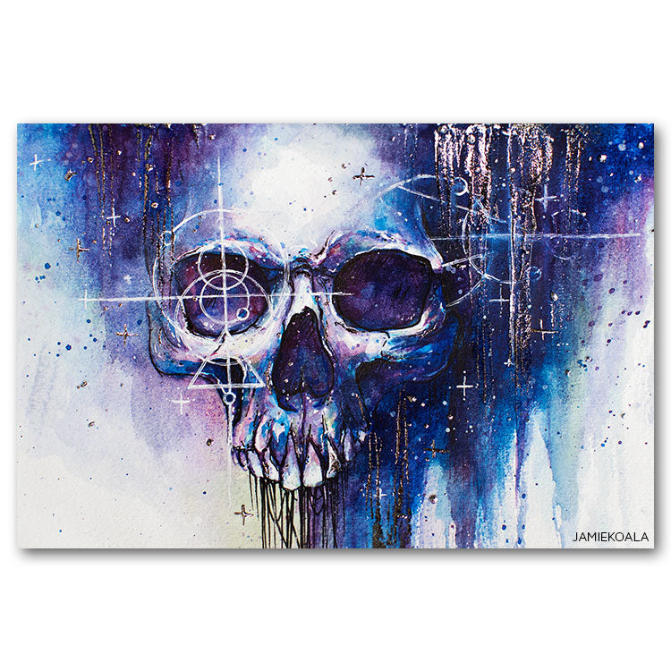 Space Sacred Skull Print
