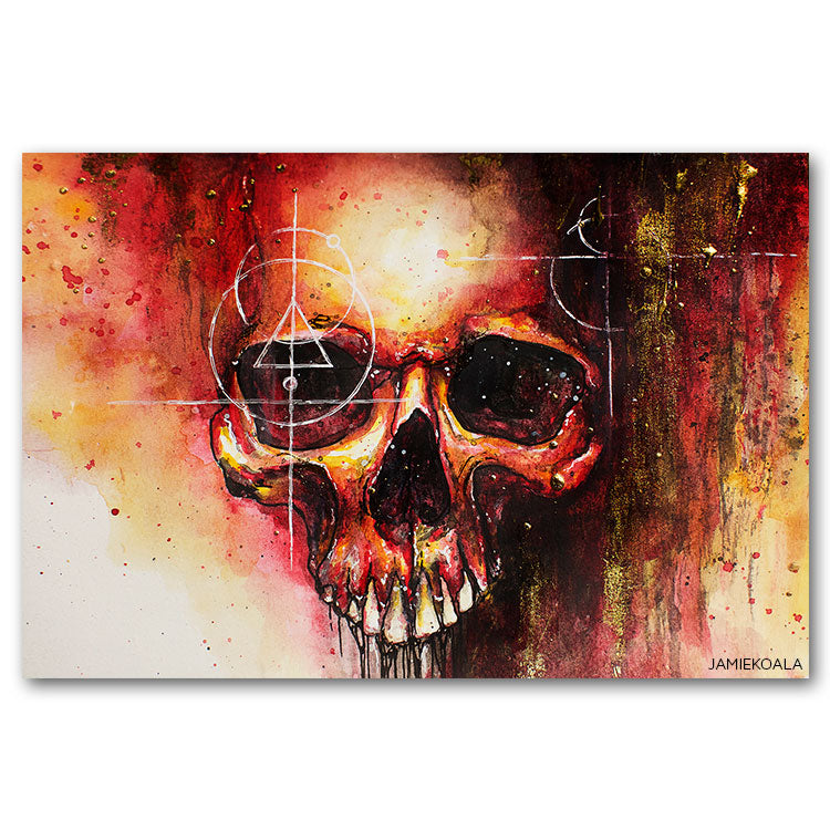 Volcanic Sacred Skull Print