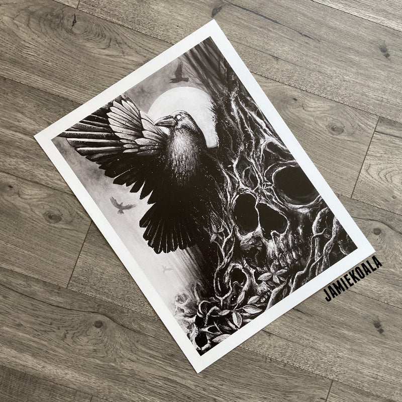 LIMITED EDITION Murder of Crows Print