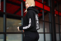 Bloom Where You're Planted Cropped Hoodie