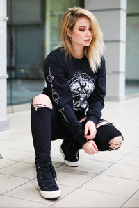 Skull Moth Long Sleeve Shirt