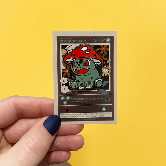 Cottage'saur Mushroom Pin