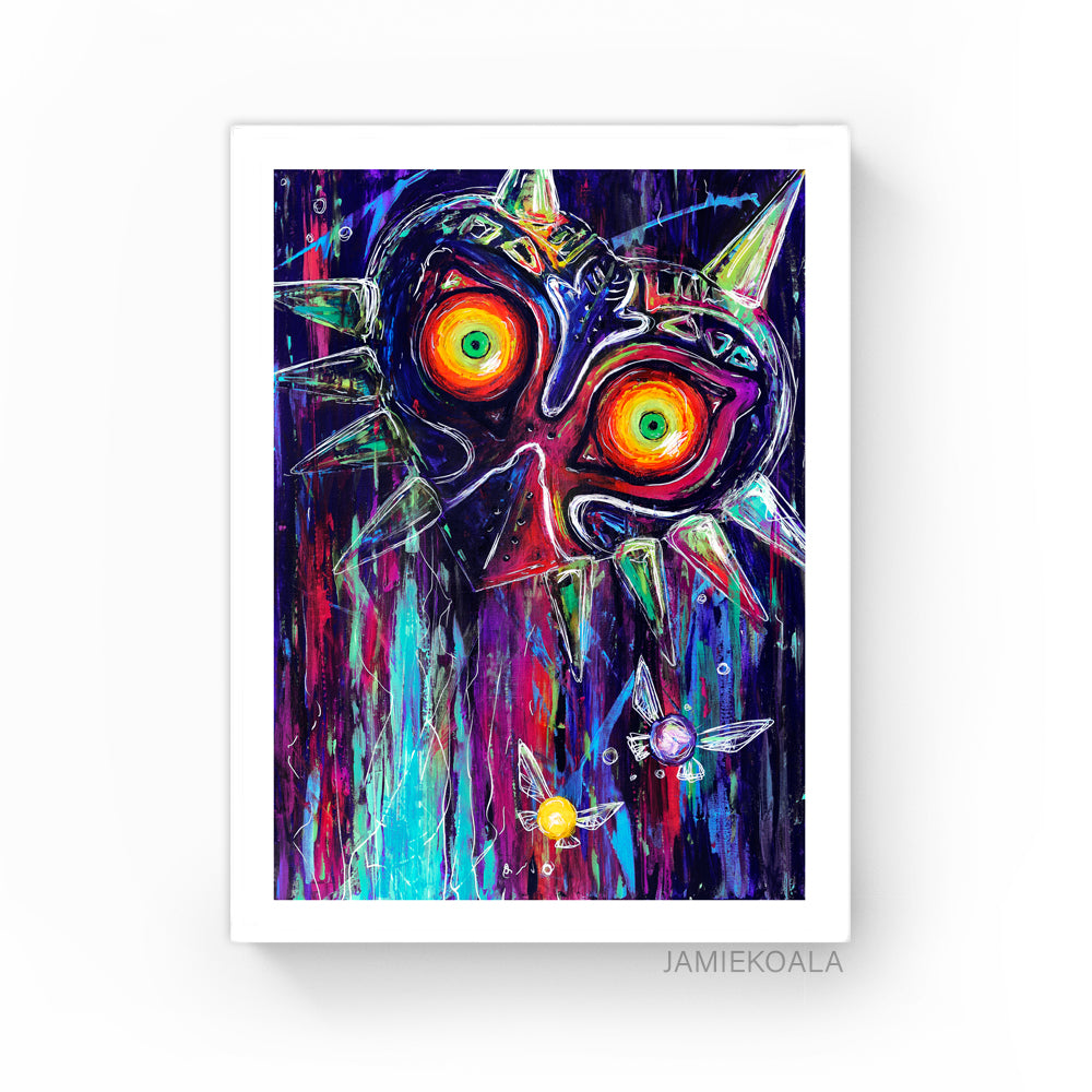 LIMITED EDITION Masked Abstract Print AQUA VARIANT 2ND EDITION