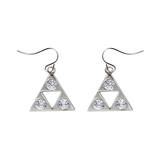 Tri-Crystal Earrings